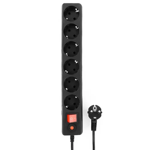 Сетевой фильтр Гарнизон EHB-10 3.0 м 6р черный.