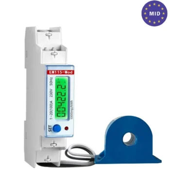 Счётчик электрической энергии EM115-MOD интерфейс RS485 MODBUS крепление DIN