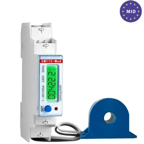 Счётчик электрической энергии EM115-MOD интерфейс RS485 MODBUS крепление DIN