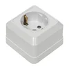 Розетка 1-м ОП Рим 16А IP20 с заземл. бел. EKF ENR16-028-10
