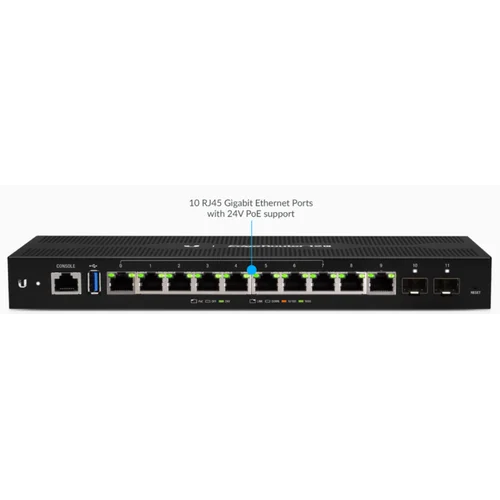 Маршрутизатор Ubiquiti 12-Port PoE EdgeRouter