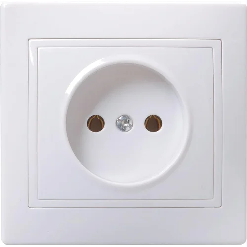 Розетка 1-м СП Кварта 10А IP20 без заземл. без защ. шторок бел. IEK ERK13-K01-10-DM