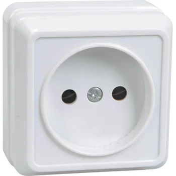 Розетка 1-м ОП Октава 10А IP20 без заземл. бел. IEK ERO10-K01-10-DC