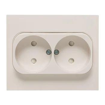 Розетка 2-м СП Стокгольм 10А IP20 без заземл. защ. шторки бел. PROxima EKF EXR10-102-10