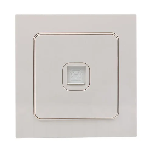 Розетка телефонная 1-м Стокгольм механизм бел. PROxima EKF EYT01-034-10