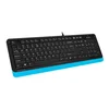 Клавиатура + мышь A4Tech Fstyler F1010 клав:чер/синий мышь:чер/синий USB Multimedia (F1010 BLUE)