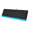 Клавиатура + мышь A4Tech Fstyler F1010 клав:чер/синий мышь:чер/синий USB Multimedia (F1010 BLUE)
