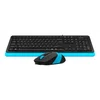 Клавиатура + мышь A4Tech Fstyler F1010 клав:чер/синий мышь:чер/синий USB Multimedia (F1010 BLUE)