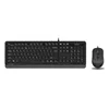 Клавиатура + мышь A4Tech Fstyler F1010 клав:чер/серый мышь:черй/серый USB Multimedia (F1010 GREY)
