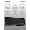 Клавиатура + мышь A4Tech Fstyler F1010 клав:чер/серый мышь:черй/серый USB Multimedia (F1010 GREY)