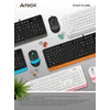 Клавиатура + мышь A4Tech Fstyler F1010 клав:чер/серый мышь:черй/серый USB Multimedia (F1010 GREY)