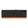Клавиатура + мышь A4Tech Fstyler F1010 клав:чер/оранж мышь:чер/оранж USB Multimedia (F1010 ORANGE)