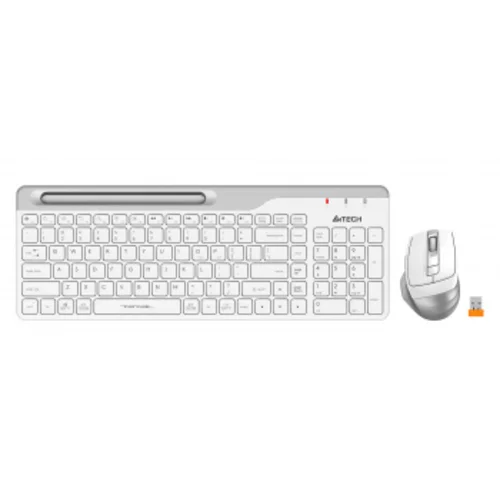 Клавиатура + мышь A4Tech Fstyler FB2535C клав:бел/серый мышь:бел/серый USB беспроводная Bluetooth/Радио slim (FB2535C ICY WHITE)
