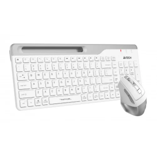 Клавиатура + мышь A4Tech Fstyler FB2535C клав:бел/серый мышь:бел/серый USB беспроводная Bluetooth/Радио slim (FB2535C ICY WHITE)