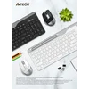 Клавиатура + мышь A4Tech Fstyler FB2535C клав:бел/серый мышь:бел/серый USB беспроводная Bluetooth/Радио slim (FB2535C ICY WHITE)