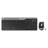 Клавиатура + мышь A4Tech Fstyler FB2535C клав:чер/серый мышь:чер/серый USB беспроводная Bluetooth/Радио slim (FB2535C SMOKY GREY)