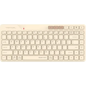 Клавиатура A4Tech Fstyler FBK26C AS бежевый USB беспроводная BT/Radio slim Multimedia (FBK26C AS)
