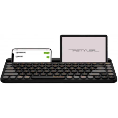 Клавиатура A4Tech Fstyler FBK30 черный/серый USB беспроводная BT/Radio slim Multimedia (FBK30 BLACKCURRANT)
