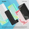 Клавиатура A4Tech Fstyler FBK30 черный/серый USB беспроводная BT/Radio slim Multimedia (FBK30 BLACKCURRANT)