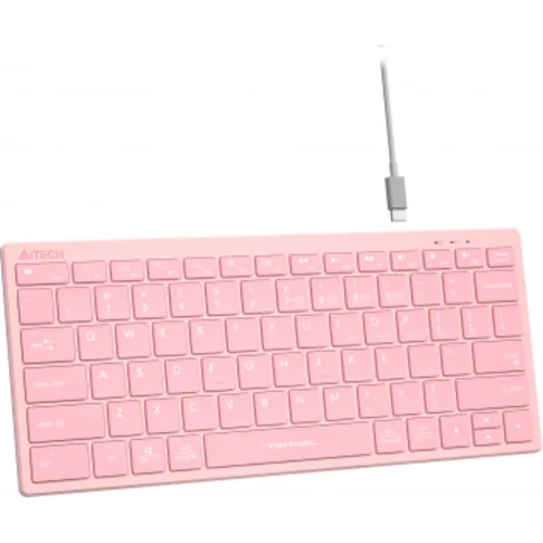 Клавиатура A4Tech Fstyler FBX51C розовый USB беспроводная BT/Radio slim Multimedia (FBX51C PINK)