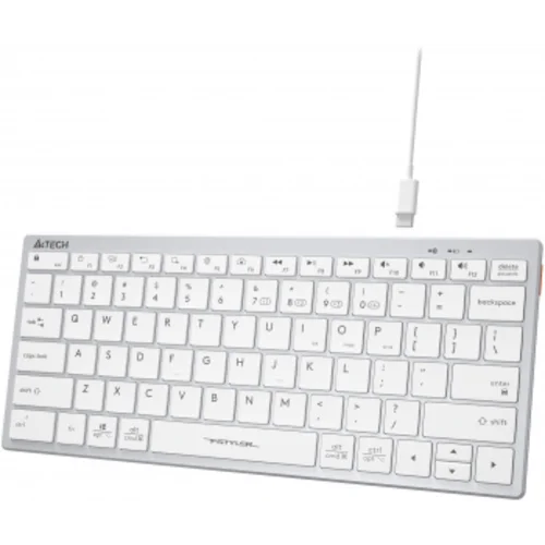 Клавиатура A4Tech Fstyler FBX51C белый USB беспроводная BT/Radio slim Multimedia (FBX51C WHITE)