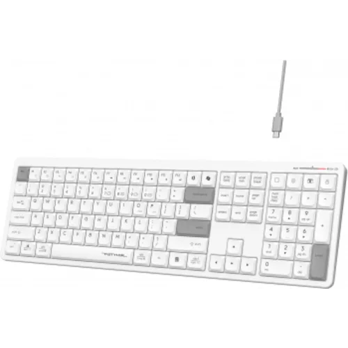 Клавиатура A4Tech Fstyler FBX55C белый USB беспроводная BT/Radio slim Multimedia (FBX55C)