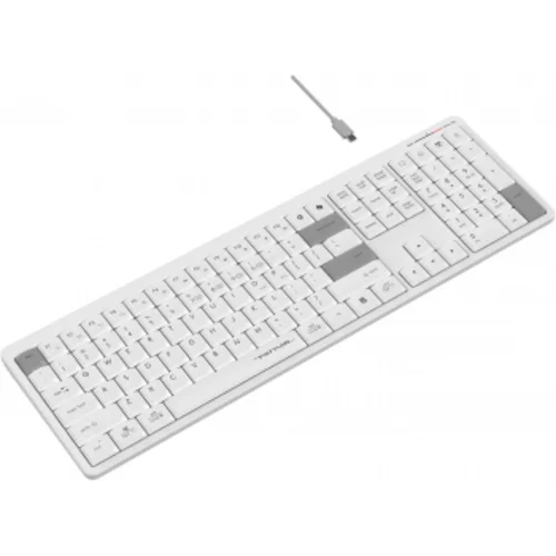 Клавиатура A4Tech Fstyler FBX55C белый USB беспроводная BT/Radio slim Multimedia (FBX55C)
