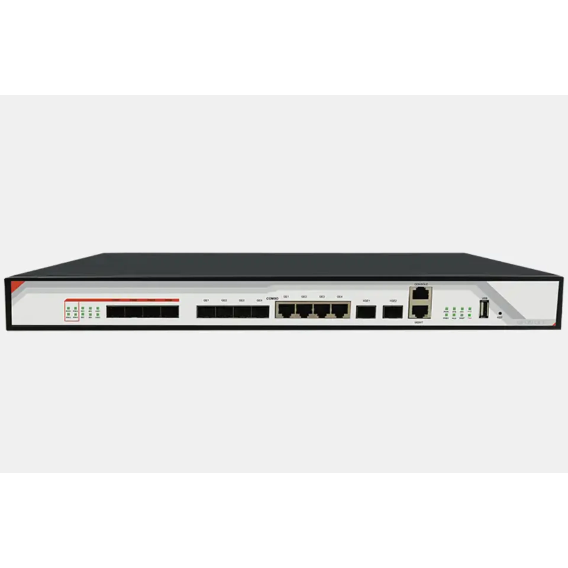 OLT C-DATA FD1604S-B1 с 4 портами GPON (SFP), 4 GE комбо-порта, 2 SFP+ порта, 2 БП АC