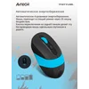 Мышь A4Tech Fstyler FG10 черный/синий оптическая (2000dpi) беспроводная USB (4but)