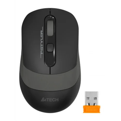 Мышь A4Tech Fstyler FG10 черный/серый оптическая (2000dpi) беспроводная USB (4but)