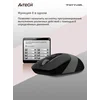 Мышь A4Tech Fstyler FG10 черный/серый оптическая (2000dpi) беспроводная USB (4but)