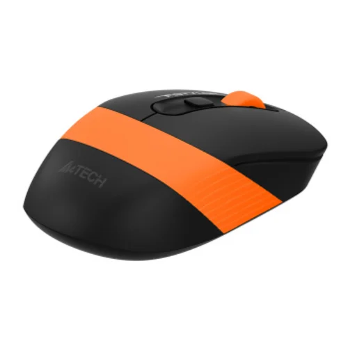 Мышь A4Tech Fstyler FG10 черный/оранжевый оптическая (2000dpi) беспроводная USB (4but)