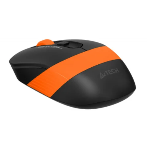 Мышь A4Tech Fstyler FG10 черный/оранжевый оптическая (2000dpi) беспроводная USB (4but)