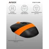 Мышь A4Tech Fstyler FG10 черный/оранжевый оптическая (2000dpi) беспроводная USB (4but)