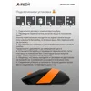 Мышь A4Tech Fstyler FG10 черный/оранжевый оптическая (2000dpi) беспроводная USB (4but)