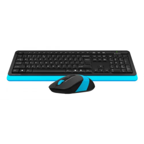 Клавиатура + мышь A4Tech Fstyler FG1010 клав:черный/синий мышь:черный/синий USB беспроводная Multimedia (FG1010 BLUE)