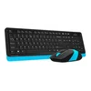 Клавиатура + мышь A4Tech Fstyler FG1010 клав:черный/синий мышь:черный/синий USB беспроводная Multimedia (FG1010 BLUE)