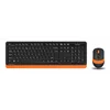 Клавиатура + мышь A4Tech Fstyler FG1010 клав:черный/оранжевый мышь:черный/оранжевый USB беспроводная Multimedia (FG1010 ORANGE)
