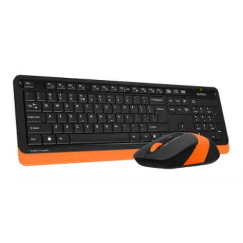 Клавиатура + мышь A4Tech Fstyler FG1010 клав:черный/оранжевый мышь:черный/оранжевый USB беспроводная Multimedia (FG1010 ORANGE)