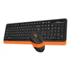 Клавиатура + мышь A4Tech Fstyler FG1010 клав:черный/оранжевый мышь:черный/оранжевый USB беспроводная Multimedia (FG1010 ORANGE)
