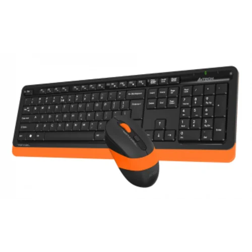 Клавиатура + мышь A4Tech Fstyler FG1010 клав:черный/оранжевый мышь:черный/оранжевый USB беспроводная Multimedia (FG1010 ORANGE)