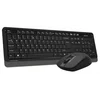 Клавиатура + мышь A4Tech Fstyler FG1012 клав:черный/серый мышь:черный USB беспроводная Multimedia (FG1012 BLACK)