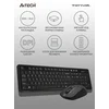 Клавиатура + мышь A4Tech Fstyler FG1012 клав:черный/серый мышь:черный USB беспроводная Multimedia (FG1012 BLACK)