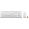 Клавиатура + мышь A4Tech Fstyler FG1012 клав:белый мышь:белый USB беспроводная Multimedia (FG1012 WHITE)
