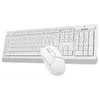 Клавиатура + мышь A4Tech Fstyler FG1012 клав:белый мышь:белый USB беспроводная Multimedia (FG1012 WHITE)