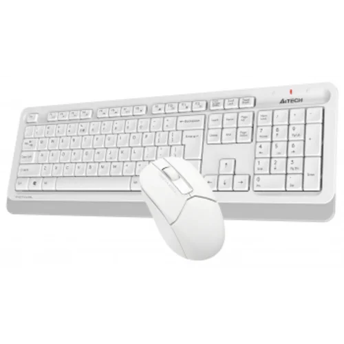 Клавиатура + мышь A4Tech Fstyler FG1012 клав:белый мышь:белый USB беспроводная Multimedia (FG1012 WHITE)
