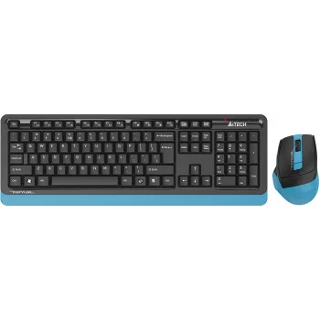 Клавиатура + мышь A4Tech Fstyler FG1035 клав:черный/синий мышь:черный/синий USB беспроводная Multimedia (FG1035 NAVY BLUE)