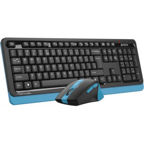 Клавиатура + мышь A4Tech Fstyler FG1035 клав:черный/синий мышь:черный/синий USB беспроводная Multimedia (FG1035 NAVY BLUE)