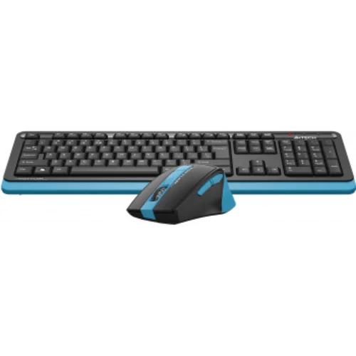 Клавиатура + мышь A4Tech Fstyler FG1035 клав:черный/синий мышь:черный/синий USB беспроводная Multimedia (FG1035 NAVY BLUE)