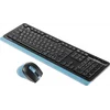Клавиатура + мышь A4Tech Fstyler FG1035 клав:черный/синий мышь:черный/синий USB беспроводная Multimedia (FG1035 NAVY BLUE)